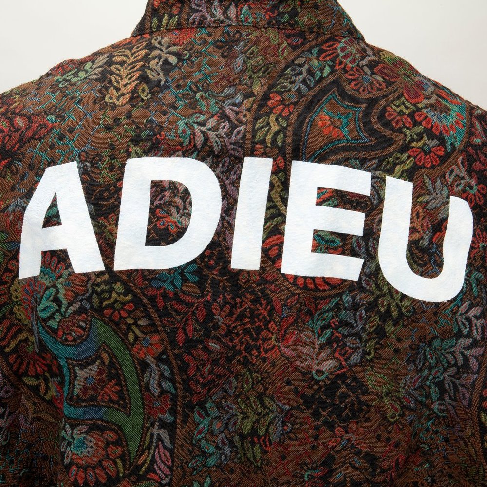 Lightweight Jaquard Zip-up Jacket